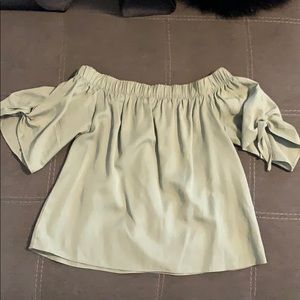 Off the shoulder top purchased from a boutique.